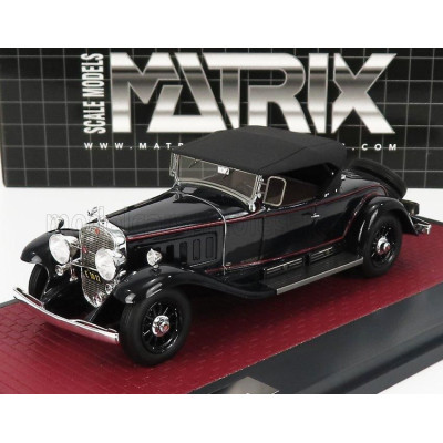 MATRIX SCALE MODELS CADILLAC 452A V16 ROADSTER FLEETWOOD CLOSED 1930 - BLACK 1/43