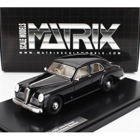 MATRIX SCALE MODELS ALFA ROMEO 6C 2500 TURISMO BERLINA 1950 - BLACK 1/43
