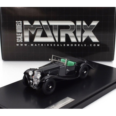 MATRIX SCALE MODELS ASTON MARTIN 15/98 2-4 SEATER ROADSTER OPEN 1938 - BLACK 1/43