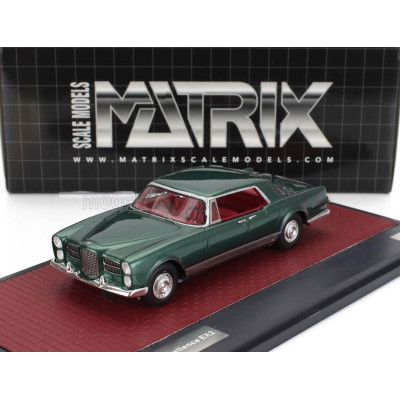 MATRIX SCALE MODELS FACEL VEGA EXCELLENCE EX2 1962 - GREEN MET SILVER 1/43