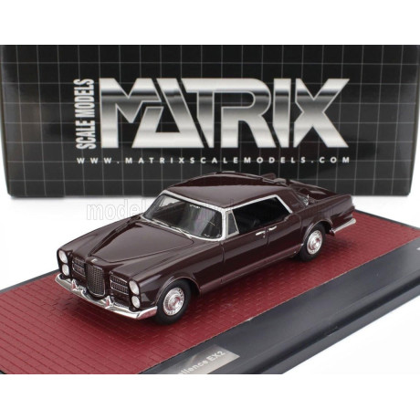 MATRIX SCALE MODELS FACEL VEGA EXCELLENCE EX2 1962 - BORDEAUX SILVER 1/43
