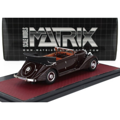 MATRIX SCALE MODELS MAYBACH ZEPPELIN DS8 CABRIOLET OPEN 1934 - BROWN 1/43