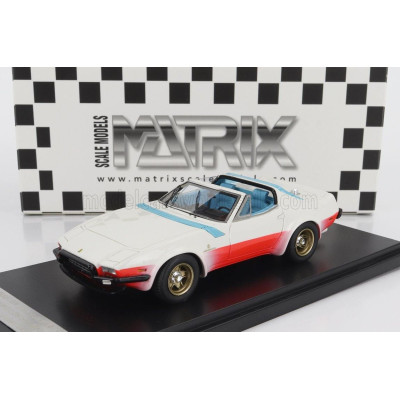 MATRIX SCALE MODELS FERRARI 365 GTB/4 NART SPIDER OPEN MICHELOTTI PRESS 1974 - WHITE RED 1/43
