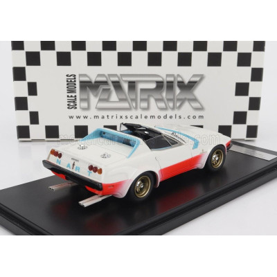 MATRIX SCALE MODELS FERRARI 365 GTB/4 NART SPIDER OPEN MICHELOTTI PRESS 1974 - WHITE RED 1/43