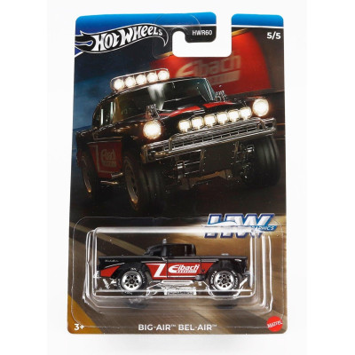 MATTEL HOT WHEELS CHEVROLET BEL AIR CUSTOM 1955 - BLACK RED 1/64