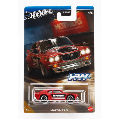 MATTEL HOT WHEELS MAZDA RX-3 CUSTOM 1978 - RED 1/64
