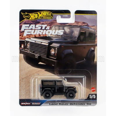 MATTEL HOT WHEELS LAND ROVER DEFENDER 90 1983 - FAST & FURIOUS - BLACK 1/64