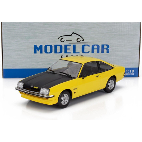 MCG OPEL MANTA B GT/E 1975 - YELLOW BLACK 1/18