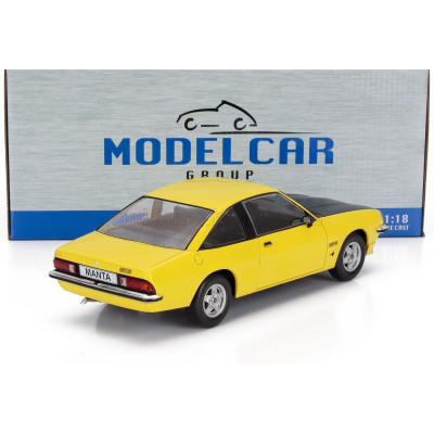 MCG OPEL MANTA B GT/E 1975 - YELLOW BLACK 1/18