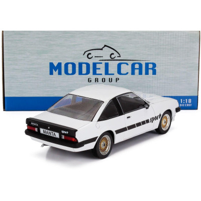 MCG OPEL MANTA B SPORT 1980 - WHITE 1/18