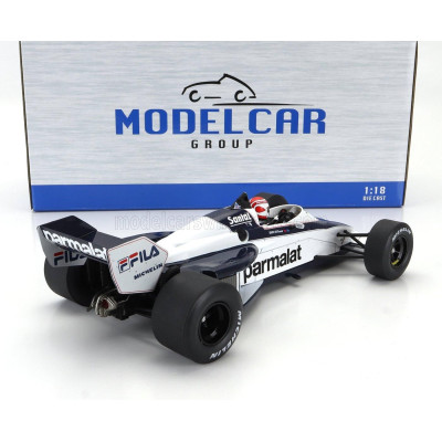 MCG BRABHAM F1  BT52 N 5 WORLD CHAMPION WINNER BRAZILIAN GP 1983 NELSON PIQUET - WHITE BLUE 1/18