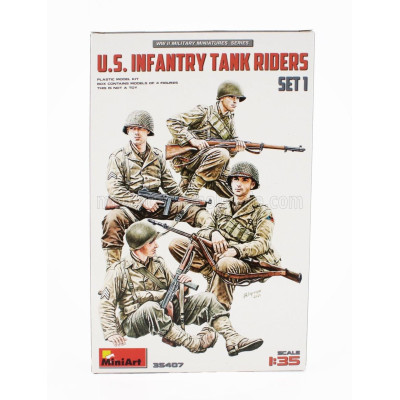 MINIART FIGURES USA INFANTRY TANK RIDERS MILITARY 1/35