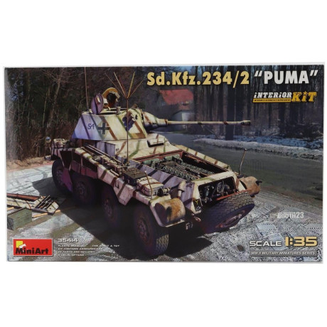 MINIART TANK INTERIOR KIT SD.KFZ. 234/2 PUMA TANK MILITARY 1945 1/35