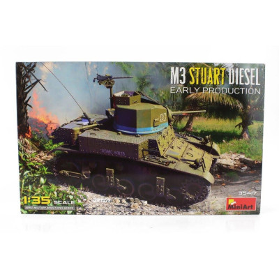 MINIART TANK M3 STUART DIESEL MILITARY 1945 1/35