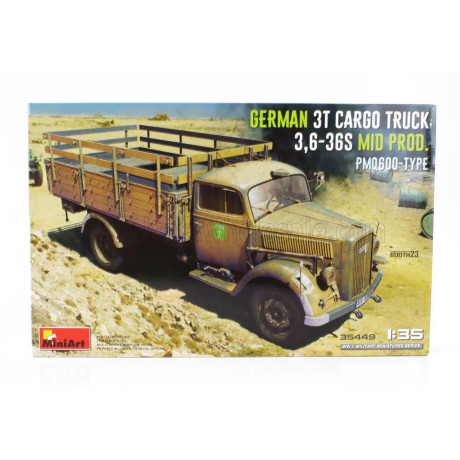 MINIART OPEL BLITZ PMQ600 TYPE GERMAN 3T CARGO MILITARY TRUCK 1952 1/35