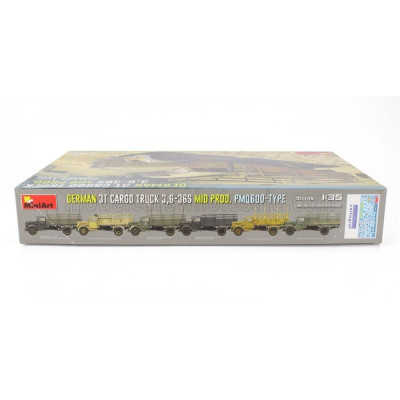 MINIART OPEL BLITZ PMQ600 TYPE GERMAN 3T CARGO MILITARY TRUCK 1952 1/35