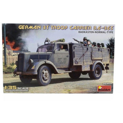 MINIART OPEL BLITZ TRUCK 3T TROOP CARRIER MILITARY 1952 1/35