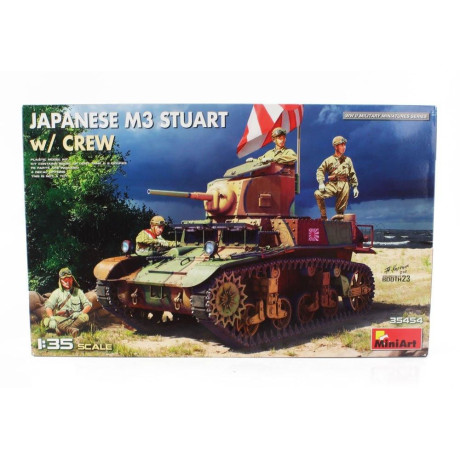 MINIART TANK JAPANESE M3 STUART WITH CREW MILITARY 1945 1/35