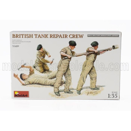 MINIART FIGURES SOLDIER MILITARY BRITISH TANK REPAIR CREW 1/35