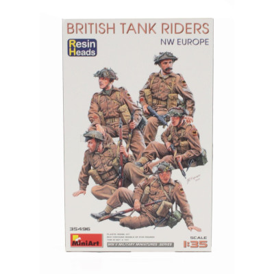 MINIART FIGURES SOLDIER MILITARY BRITISH TANK RIDERS 1/35