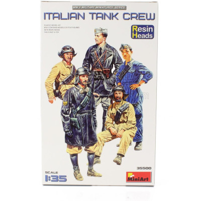 MINIART FIGURES ITALIAN TANK CREW MILITARY 1/35