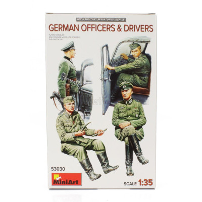 MINIART FIGURES GERMAN OFFICIERS MILITARY AND DRIVERS 1/35