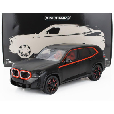 MINICHAMPS BMW X-SERIES XM (G09) 2023 - MATT BLACK RED 1/18