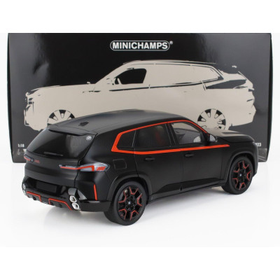 MINICHAMPS BMW X-SERIES XM (G09) 2023 - MATT BLACK RED 1/18