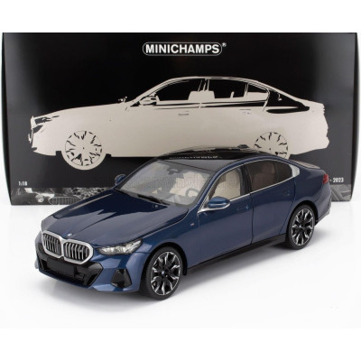 MINICHAMPS BMW 5-SERIES i5 (G60) 2023 - BLUE MET 1/18