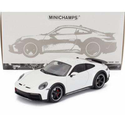 MINICHAMPS PORSCHE 911 992 DAKAR COUPE 2022 - WHITE 1/18