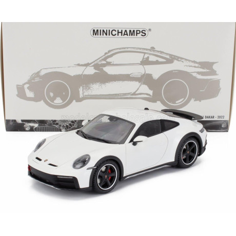 MINICHAMPS PORSCHE 911 992 DAKAR COUPE 2022 - WHITE 1/18