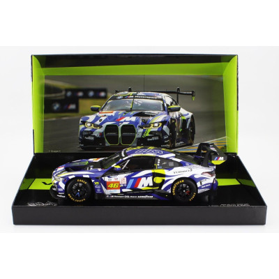 MINICHAMPS BMW 4-SERIES M4 GT3 TEAM WRT N 46 24h LE MANS 2024 VALENTINO ROSSI - MAXIME MARTIN - AHMAD AL HARTHY - BLUE WHITE BLA