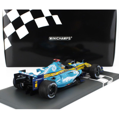MINICHAMPS RENAULT F1  R26 TEAM MILD SEVEN RENAULT F1 N 1 WORLD CHAMPION TURKISH GP 2006 FERNANDO ALONSO - LIGHT BLUE YELLOW 1/1