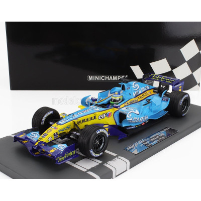 MINICHAMPS RENAULT F1  R26 TEAM MILD SEVEN RENAULT F1 N 2 3rd CHINA GP 2006 GIANCARLO FISICHELLA - LIGHT BLUE YELLOW 1/18