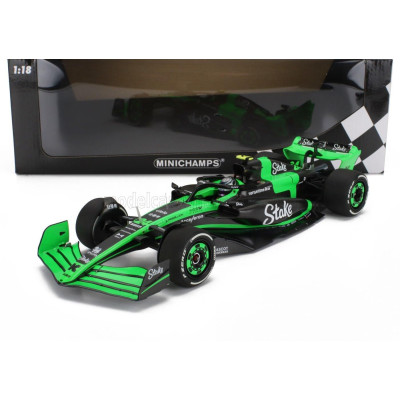 MINICHAMPS SAUBER F1  C44 TEAM STAKE KICK N 24 SEASON 2024 ZHOU GUANYU - GREEN BLACK 1/18