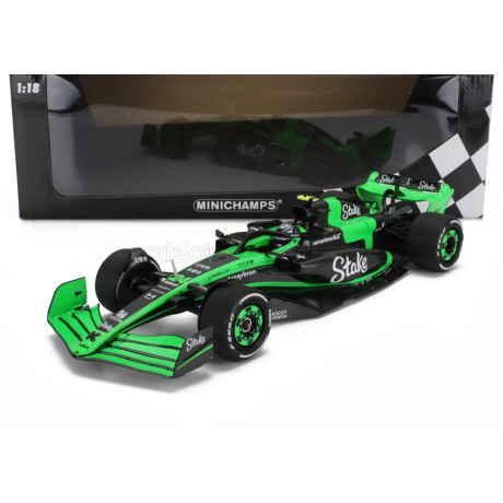 MINICHAMPS SAUBER F1  C44 TEAM STAKE KICK N 24 SEASON 2024 ZHOU GUANYU - GREEN BLACK 1/18