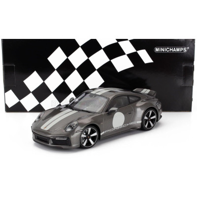 MINICHAMPS PORSCHE 911 992 SPORT CLASSIC COUPE 2022 - GREY 1/18