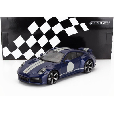 MINICHAMPS PORSCHE 911 992 SPORT CLASSIC COUPE 2022 - BLUE MET 1/18