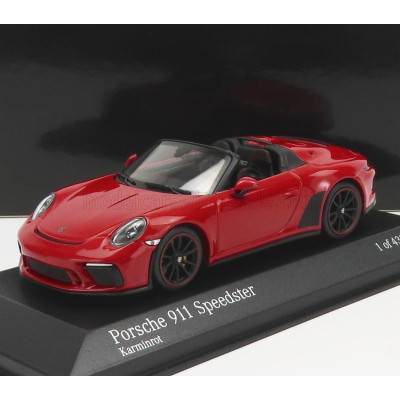MINICHAMPS PORSCHE 911 991 SPEEDSTER CABRIOLET 2019 - DARK RED MET 1/43