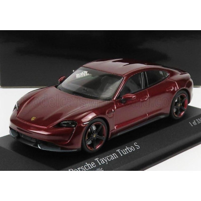 MINICHAMPS PORSCHE TAYCAN TURBO S CROSS 2020 - RED MET 1/43