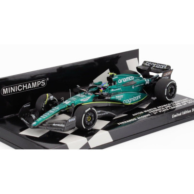 MINICHAMPS ASTON MARTIN F1  AMR23 TEAM ARAMCO COGNIZANT N 14 2nd CANADA GP 2023 FERNANDO ALONSO - GREEN 1/43