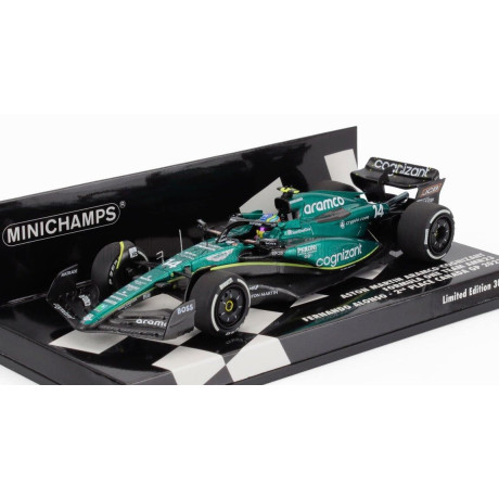 MINICHAMPS ASTON MARTIN F1  AMR23 TEAM ARAMCO COGNIZANT N 14 2nd CANADA GP 2023 FERNANDO ALONSO - GREEN 1/43