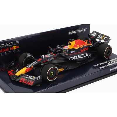 MINICHAMPS RED BULL F1  RB19 TEAM ORACLE RED BULL RACING N 1 WORLD CHAMPION WINNER HUNGARIAN GP 2023 MAX VERSTAPPEN - MATT BLUE