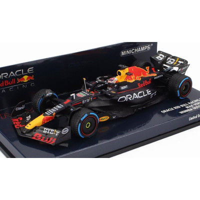 MINICHAMPS RED BULL F1  RB19 TEAM ORACLE RED BULL RACING N 1 WORLD CHAMPION WINNER DUTCH GP 2023 MAX VERSTAPPEN - MATT BLUE 1/43