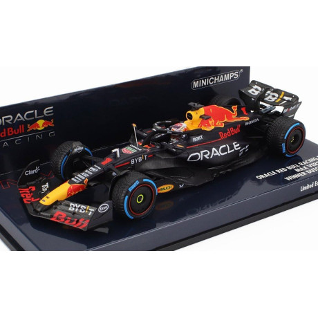 MINICHAMPS RED BULL F1  RB19 TEAM ORACLE RED BULL RACING N 1 WORLD CHAMPION WINNER DUTCH GP 2023 MAX VERSTAPPEN - MATT BLUE 1/43
