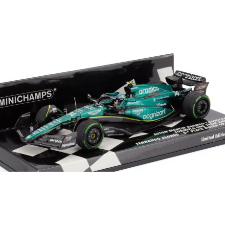 MINICHAMPS ASTON MARTIN F1  AMR23 TEAM ARAMCO COGNIZANT N 14 2nd DUTCH GP 2023 FERNANDO ALONSO - GREEN 1/43