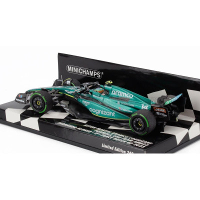 MINICHAMPS ASTON MARTIN F1  AMR23 TEAM ARAMCO COGNIZANT N 14 2nd DUTCH GP 2023 FERNANDO ALONSO - GREEN 1/43
