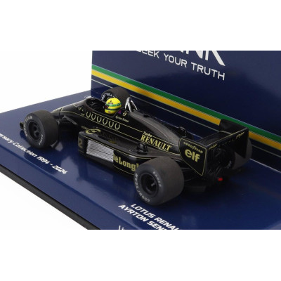 MINICHAMPS LOTUS F1  98T RENAULT TURBO N 12 SEASON DIRTY VERSION 1986 AYRTON SENNA - BLACK GOLD 1/43