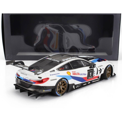 MINICHAMPS BMW 8-SERIES M8 GTE TEAM BMW MOTORSPORT MISSION 8 N 1 RACING 2019 - WHITE BLUE RED BLACK 1/18