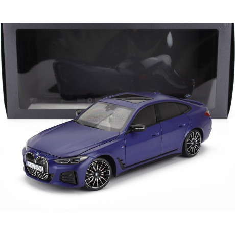 MINICHAMPS BMW 4-SERIES i4 M50 (G26) 2022 - MATT BLUE 1/18